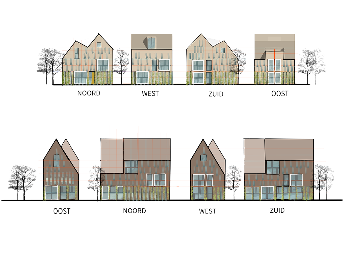 Gevelschetsen, Grote Huizen